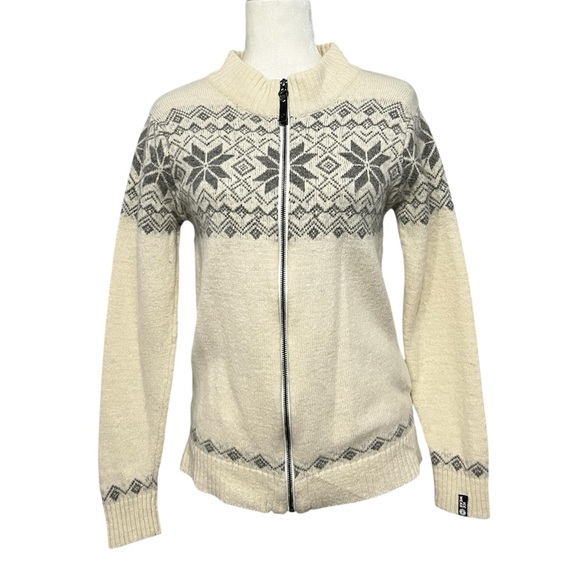 Icewear Sweaters - ICEWEAR Nott Nordic Angora Wool Knit Full Zip Sweater